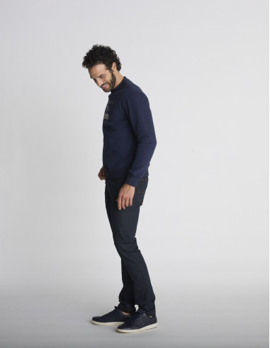 Sweat col rond bleu marine SENTIER
