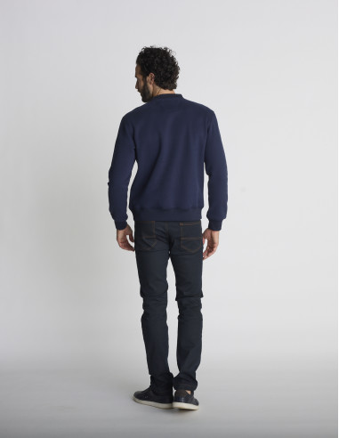 Sweat col rond bleu marine SENTIER