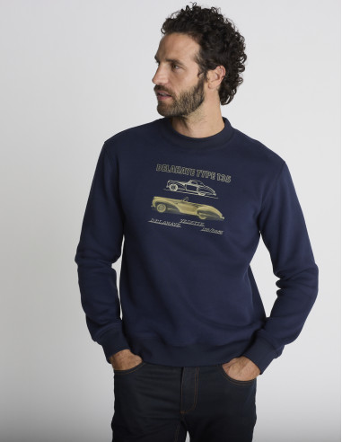 Sweat col rond bleu marine SENTIER