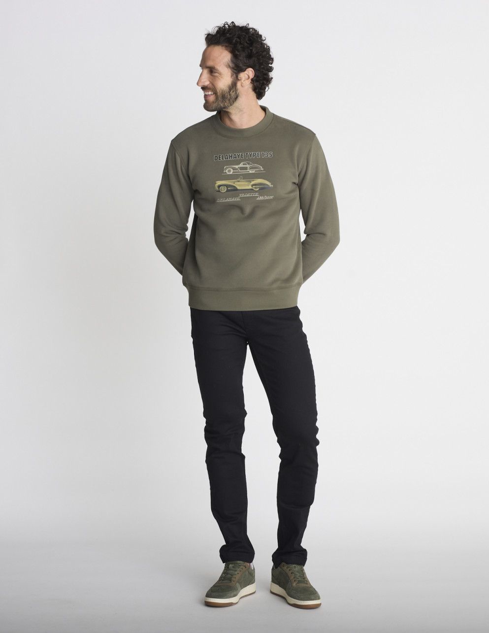 Sweat col rond kaki SENTIER