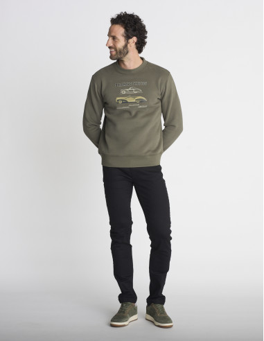 Sweat col rond kaki SENTIER