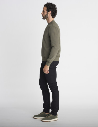 Sweat col rond kaki SENTIER