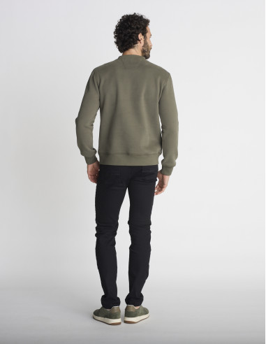 Sweat col rond kaki SENTIER