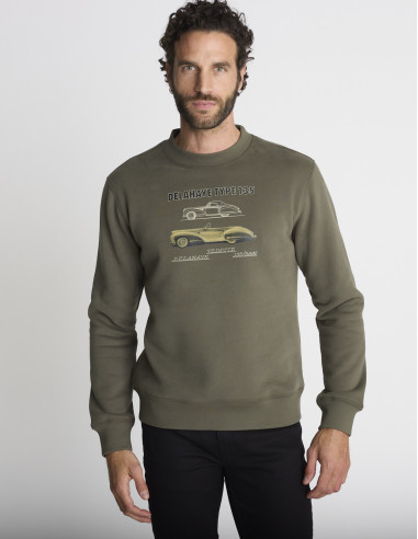Sweat col rond kaki SENTIER