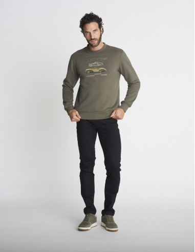 Sweat col rond kaki SENTIER