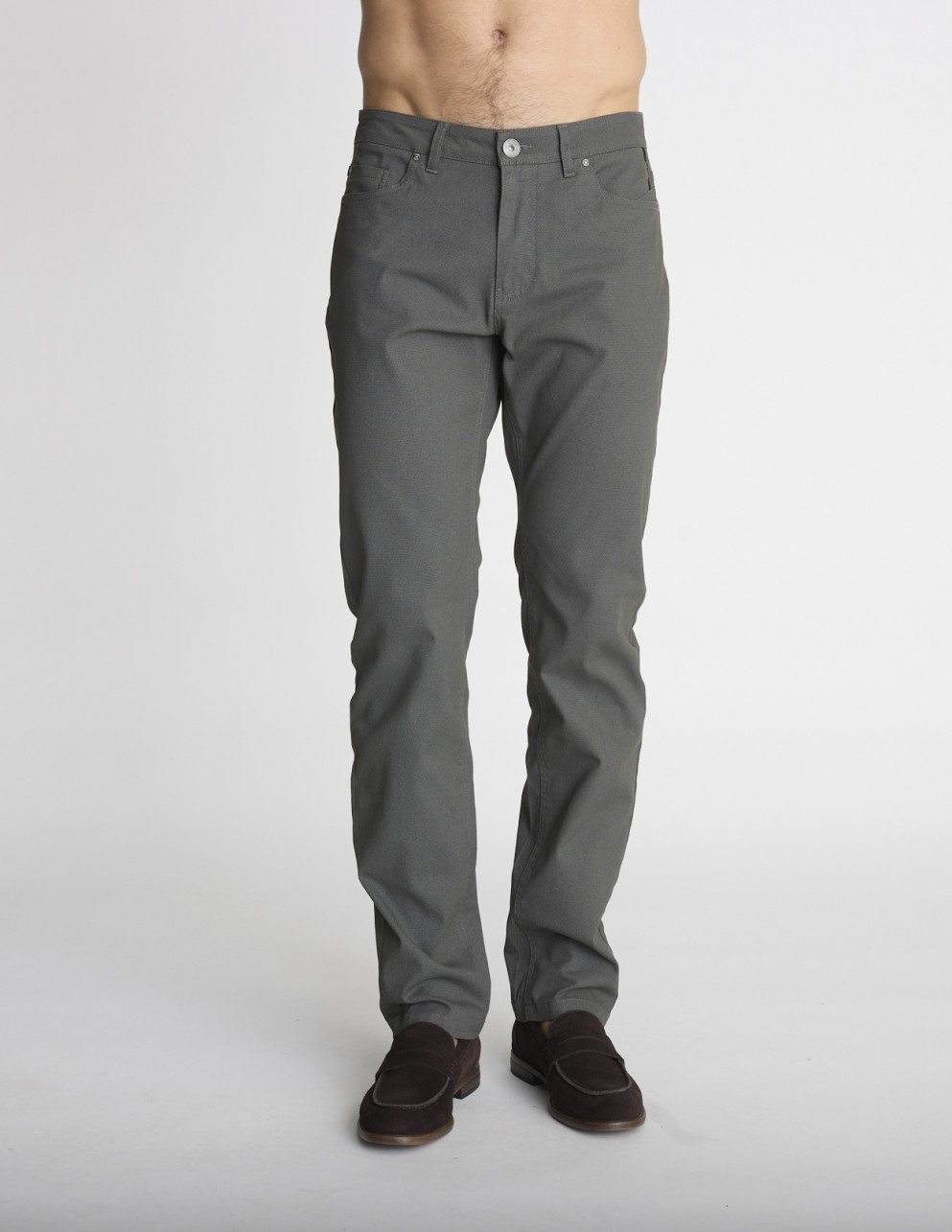 Pantalon 5 poches vert...