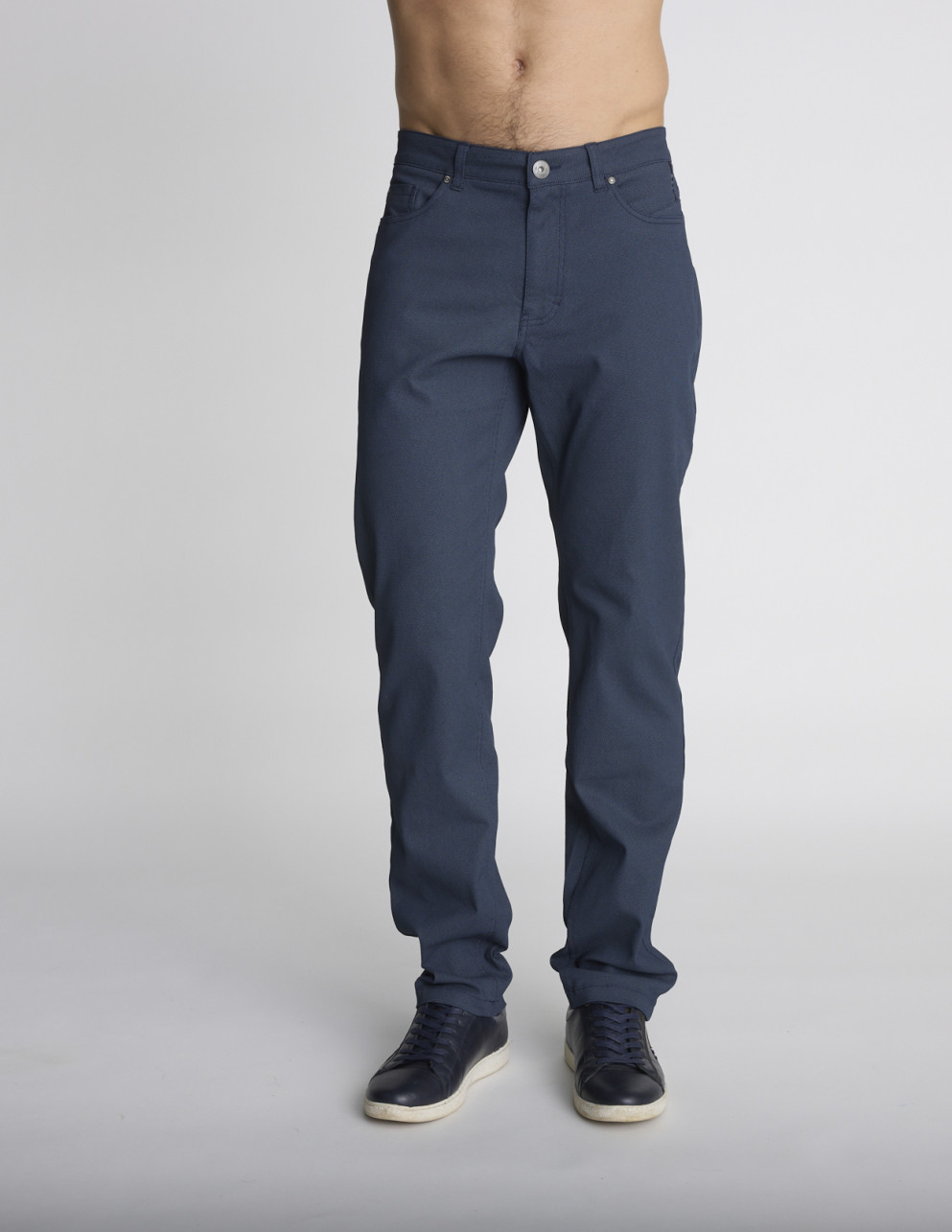 Pantalon 5 poches bleu...