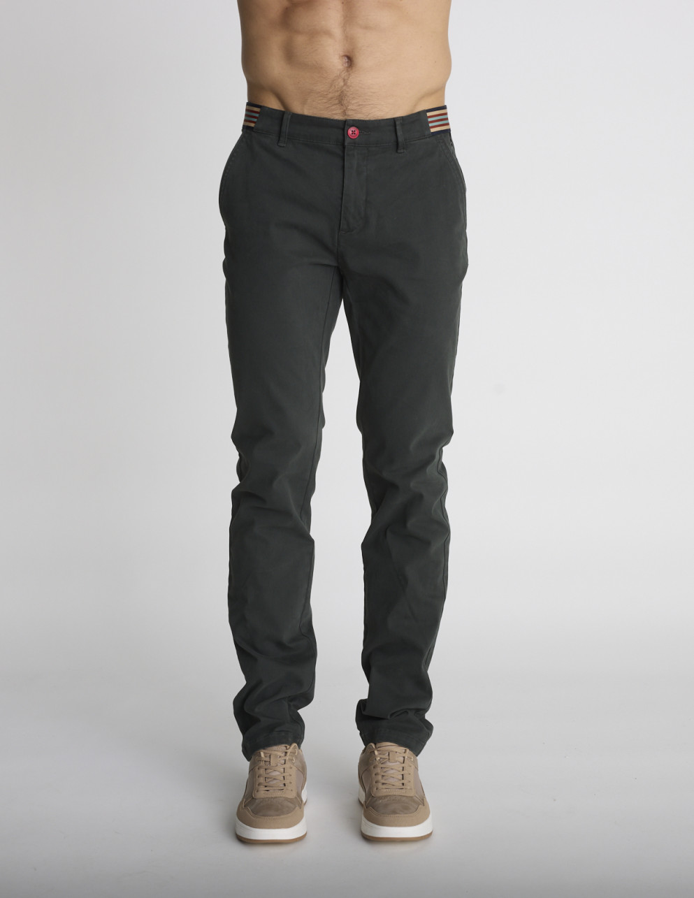 Pantalon chino vert forêt...
