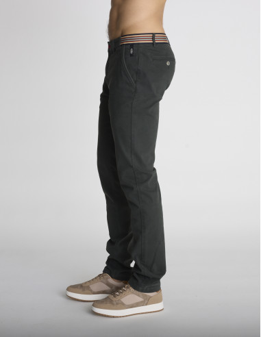 Pantalon chino vert forêt PANTIN