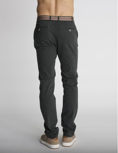 Pantalon chino vert forêt PANTIN