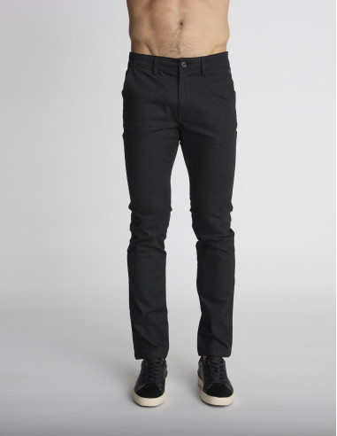 Pantalon chino gris anthracite PAISIBLE