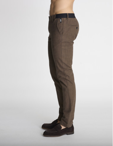 Pantalon chino marron PRALOGNAN