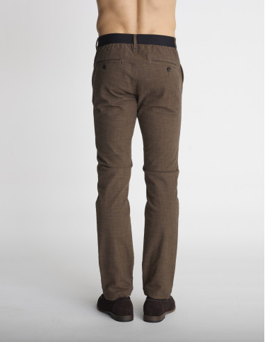 Pantalon chino marron PRALOGNAN