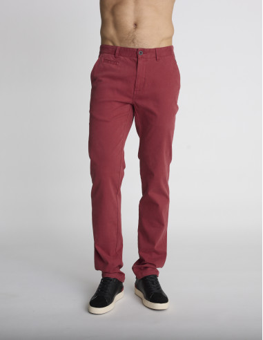 Pantalon chino rouge PAOLO