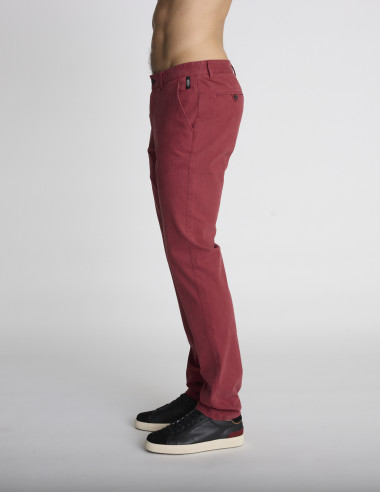 Pantalon chino rouge PAOLO