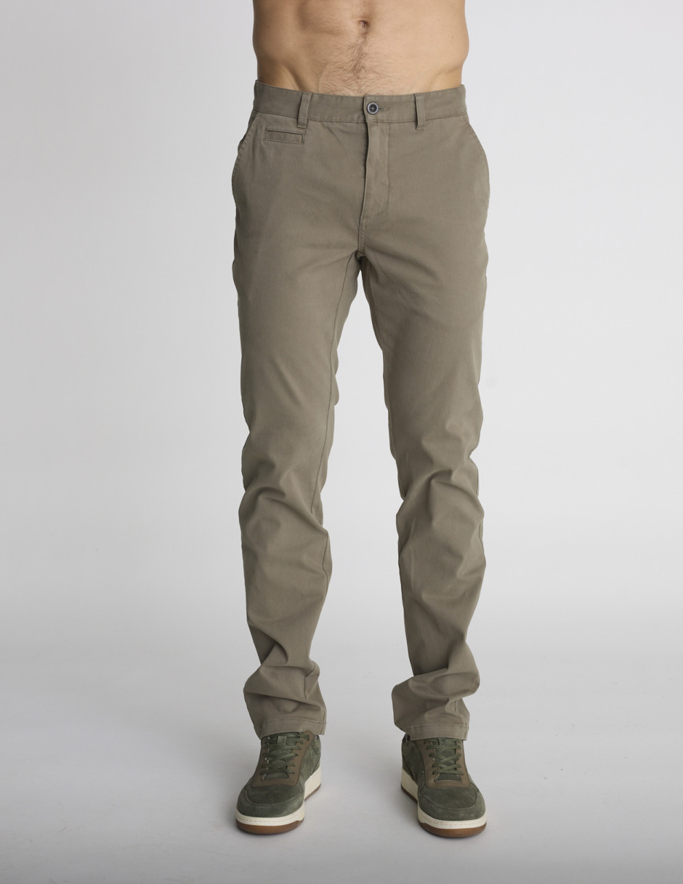 Pantalon chino vert sauge...
