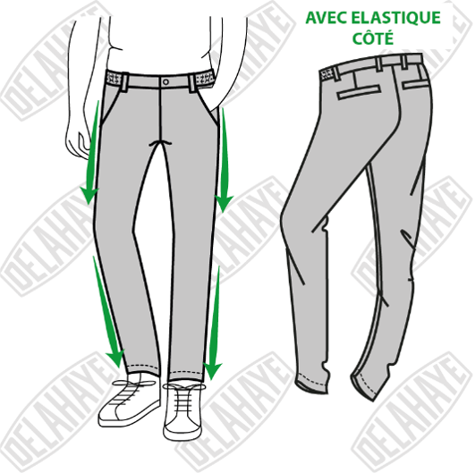 Coupe ajustée avec élastique à la taille