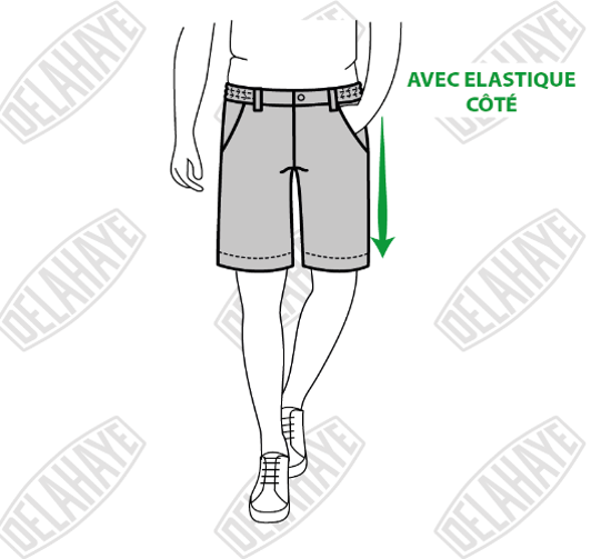Coupe regular avec élastique à la taille